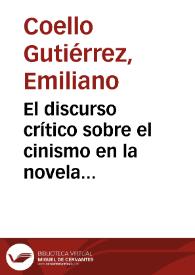 El discurso crítico sobre el cinismo en la novela centroamericana contemporánea: bases para una lectura alternativa