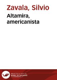 Altamira, americanista