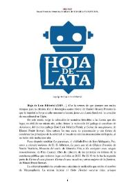 Hoja de Lata Editorial (Gijón, 2013-) [Semblanza]
