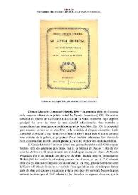 Círculo Literario Comercial (Madrid, 1849 - Salamanca, 1881) [Semblanza]
