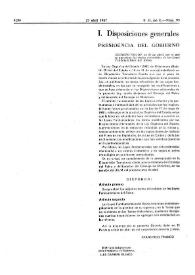 Decreto 779/1967, de 20 de abril, por el que se aprueban los Textos refundidos de las Leyes Fundamentales del Reino 