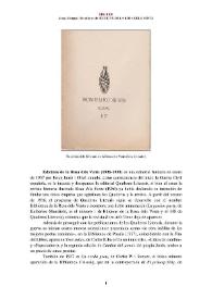 Edicions de la Rosa dels Vents (1936-1938) [Semblanza] 