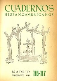 Cuadernos Hispanoamericanos. Núm. 116-117, agosto-septiembre 1959