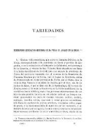 Descripción geográfico-histórica de la villa de Ábalos en La Rioja (I)