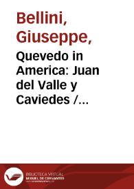 Quevedo in America: Juan del Valle y Caviedes