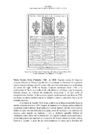 María Vicenta Devis [impresora, editora] (Valencia, 1744-1820) [Semblanza]