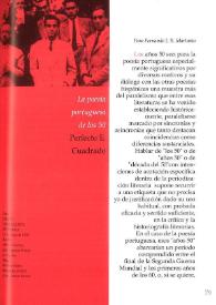 La poesía portuguesa de los 50