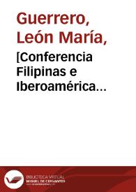 [Conferencia Filipinas e Iberoamérica 5-04-1963]