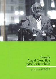Sonata Ángel González para violonchelo