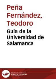 Guía de la Universidad de Salamanca