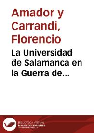 La Universidad de Salamanca en la Guerra de la Independencia