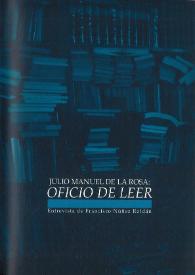 Julio Manuel de la Rosa: oficio de leer