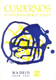 Cuadernos Hispanoamericanos. Núm. 127, julio 1960