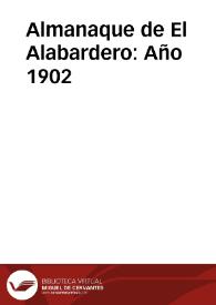 Almanaque de El Alabardero [Texto impreso]. Año 1902
