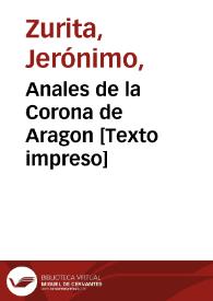 Anales de la Corona de Aragon 