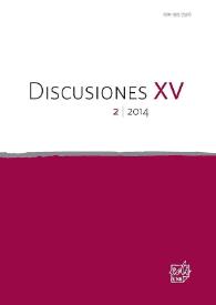 Discusiones. Núm. 15.2, 2014