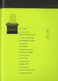 Campo de Agramante: revista de literatura. Núm. 18 (otoño-invierno 2013). Notas de lectura
