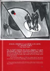 Ángel Crespo y la crítica de arte: su trayectoria