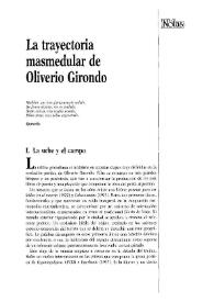 La trayectoria masmedular de Oliverio Girondo