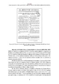 Imprenta del Estado Mayor General-Redactor General (1811-1814; 1820-1823) [Semblanza]