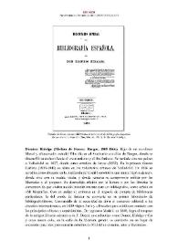 Dionisio Hidalgo [editor] (Medina de Pomar, Burgos, 1809-1866) [Semblanza]
