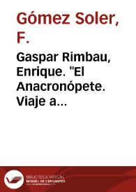 Gaspar Rimbau, Enrique. 