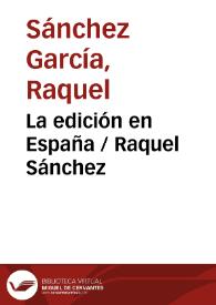 La edición en España