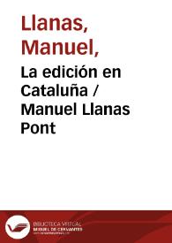 La edición en Cataluña