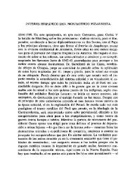 Interés hispánico del movimiento pizarrista (1544-48)