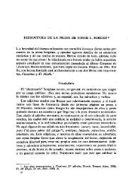 Estructura de la prosa de Jorge L. Borges