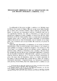 Significado histórico de la sublevación de los indios zendales (Chiapas, 1712) 