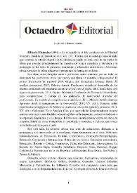 Editorial Octaedro (1991-) [Semblanza]