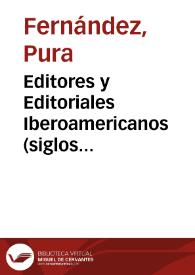 Editores y Editoriales Iberoamericanos (siglos XIX-XXI) - EDI-RED. Presentación del portal