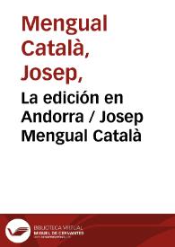 La edición en Andorra