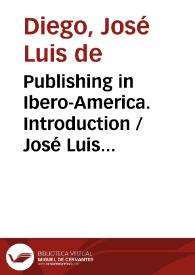 Publishing in Ibero-America.  Introduction