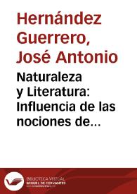 Naturaleza y Literatura: Influencia de las nociones de Condillac y Diderot en dos preceptivas españolas del siglo XIX