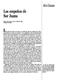 Los empeños de Sor Juana