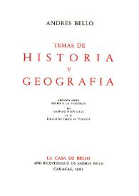 Temas de Historia y Geografía
