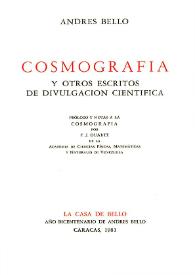Cosmografía y otros escritos de divulgación científica