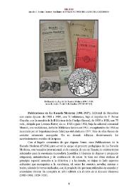 Publicaciones de La Escuela Moderna (1901-1937) [Semblanza]