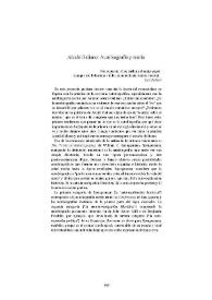 Alcalá Galiano: Autobiografía y teoría