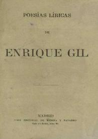 Obras de Enrique Gil : ahora por primera vez reunidos en colección
