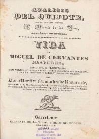 Análisis del Quijote. Vida de Miguel de Cervantes Saavedra