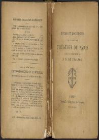 Notes et documents sur l'histoire des théatres de Paris au XVIIe siécle