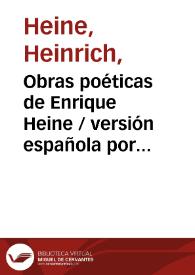 Obras poéticas de Enrique Heine