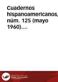 Cuadernos hispanoamericanos, núm. 125 (mayo 1960). Brújula de actualidad. Sección de Notas