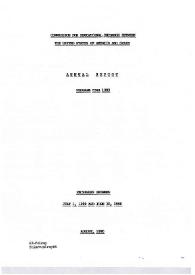 Annual report of the Fulbright Commission. Program year 1989