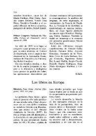 Cuadernos hispanoamericanos, núm. 568 (octubre 1997). Los libros en Europa