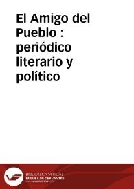 El Amigo del Pueblo : periódico literario y político