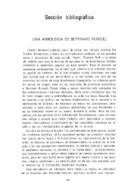 Una antología de Bertrand Russell